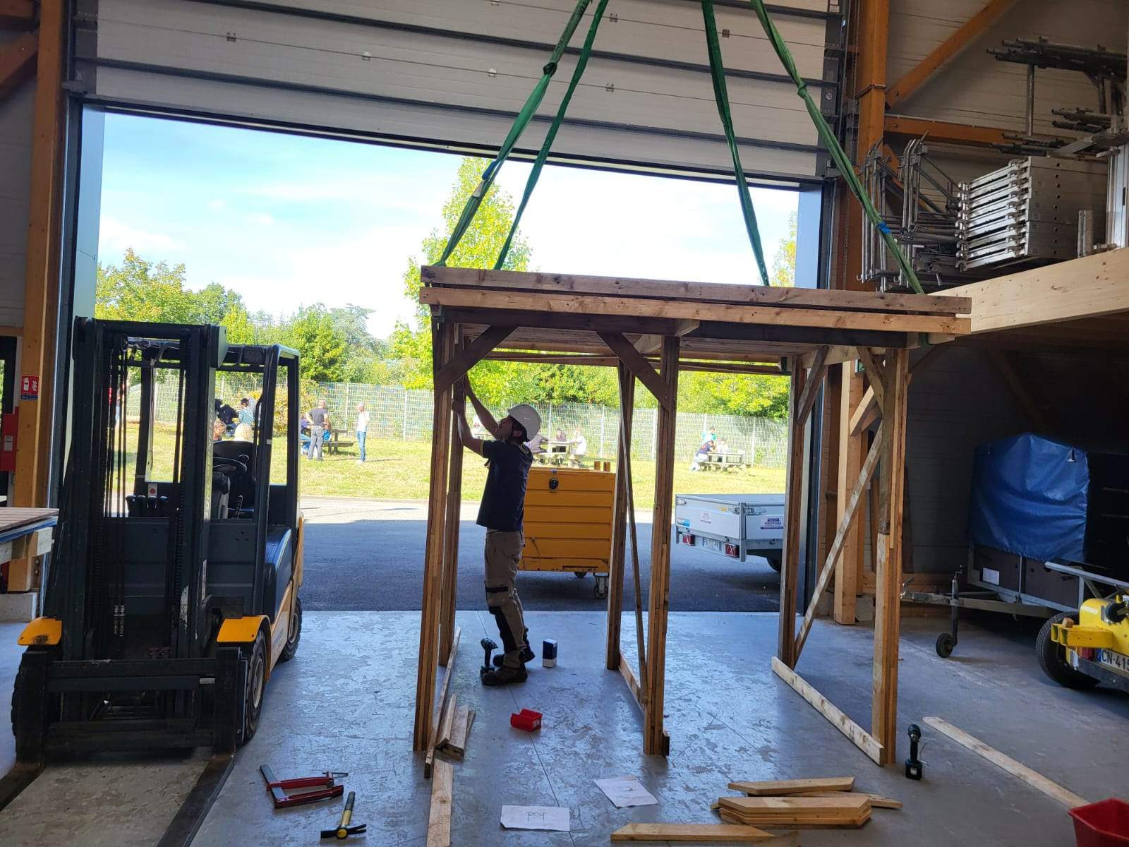 Salle de levage du secteur bois